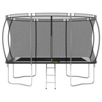 ZNTS Trampoline Set Rectangular 335x244x90 cm 150 kg 92947