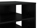 Shoe Cabinet with Shelf 2 pcs Black Oak Engineered Wood 8000381
