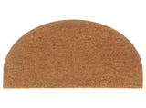 Door Mat Natural Half Round 60x90 cm Tufted Coir 155603