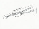Rope Puller 3/4 Ton Capacity with 30.48m X 1.52cm Rope 2 Hook Come along Winch Ratchet T6639P618926