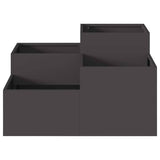 Garden Planter Black 100 x 100 x 48 cm Steel 865848