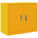 Storage Cabinet Mustard Yellow 80 x 40 x 70 cm Steel 891679