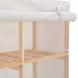 Wardrobe White 200x40x170 cm Fabric 248200