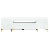 LED TV Cabinet White Engineered Wood 896245