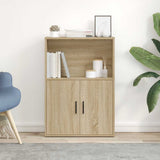 Bookcase Sonoma Oak 60x24x85 cm Engineered Wood 860411
