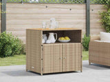 Cabinet Beige 70 x 50 x 87 cm Polyester and Roly Ratten 42026914