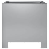 Garden Planters 2 pcs 30x30x30 cm Galvanised Steel 851196
