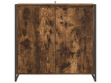 Shoe Cabinet Smoke Oak 79 x 36 x 100 cm Engineered Wood 886464