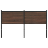 Replace Headboard Brown Oak 135 cm Engineered Wood and Steel 4007797
