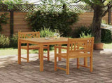 Garden Dining Set 3 pcs Brown Solid Acacia wood 3375658