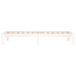 Bed Frame without Mattress White 75x190cm Small Single 810326