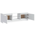 TV Cabinet with LED Lights White 120x30x36 cm 804283