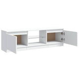 TV Cabinet with LED Lights White 120x30x36 cm 804283