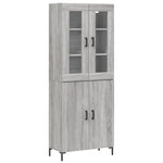 Highboard Grey Sonoma 69.5x34x180 cm Engineered Wood 3198215