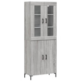 Highboard Grey Sonoma 69.5x34x180 cm Engineered Wood 3198215