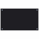 Kitchen Backsplashes 2 pcs Black 70x40 cm Tempered Glass 3315795