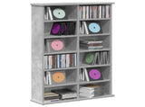 CD Cabinet Concrete Grey 60 x 17 x 92 cm Engineered Wood 8012736