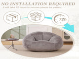 GOMYWAY Bean Bag Chair, Shell-Shaped Bean Bag Couch for Adults, Giant Bean Sofa with High-Rebound W2678P385460