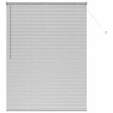 Venetian Blind Silver 175 x 125 cm 25 mm Aluminium 42005927