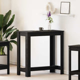 Bar Table Black Oak 102 x 50 x 103.5 cm Engineered Wood 868079