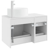 Bathroom Furniture Set 2 pcs White Engineered Wood 3404008