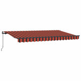 Retractable Awning Manual Orange 400 x 200 cm Fabric 3329808