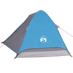 ZNTS Camping Tent Dome 4-Person Blue Waterproof 94647