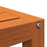 Plant Stands 3 pcs Wax Brown Solid Wood Pine 844472