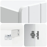 Wall-Mounted Cabinet White 66 x 34.5 x 92 cm Engineered Wood 898225