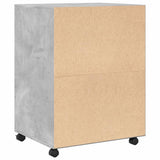 Rolling Cabinet Concrete Grey 60x48x81 cm Engineered Wood 853167