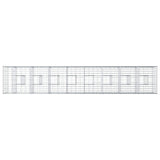 Gabion Raised Bed 2 pcs Silver 340 x 60 x 55 cm 3422230