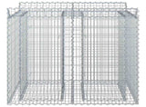 Gabion Raised Bed 2 pcs Silver 3422224