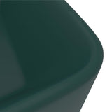 Luxury Wash Basin Matt Dark Green 41x30x12 cm Ceramic 147047