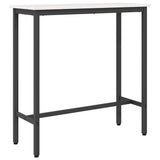 Table White 100 x 40 x 101 cm Engineered Wood and Steel 873783
