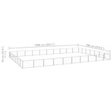 Dog Kennel Silver 70 m Steel 3082186