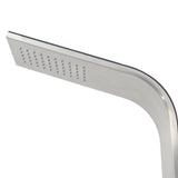 ZNTS Outdoor Shower Stainless Steel Curved 48199