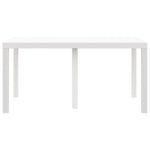 ZNTS Outdoor Table White Polypropylene Medium Durable Patio Table 871686