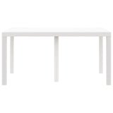 ZNTS Outdoor Table White Polypropylene Medium Durable Patio Table 871686