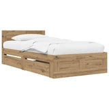 Bed Frame with Headboard Artisian Oak 80 x 200 cm 3429684