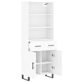 Highboard White 69.5x34x180 cm Engineered Wood 3200537