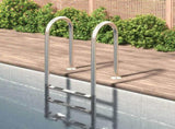 Pool Ladder 54x38x158 cm 304 Stainless Steel 93458