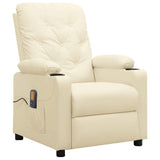 Massage Chair Cream Faux Leather 339132