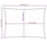 ZNTS Sunshade Sail Oxford Fabric Rectangular 3x4.5 m Cream 135211