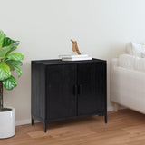 Sideboard Black 75x35x70 cm Solid Pinewood 349924