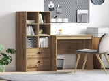 Desk with Drawer with Shelf with Storage 2 pcs Artisan Oak 3337352