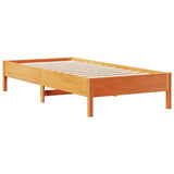 Bookcase Bed without Mattress Wax Brown 75x190 cm Small Single Solid Wood Pine 3322935