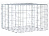Gabion Basket with Cover 100x100x100 cm Galvanised Iron 3295190