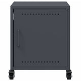 ZNTS Bedside Cabinets 2 pcs Anthracite 36x39x43.5 cm Steel 846619