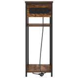 Bedside Cabinet Smoked Oak 41 x 28 x 76 cm Engineered Wood 859577