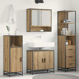 Bathroom Furniture Set 3 pcs Artisan Oak Engineered Wood 3402519